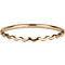 CHARMIN'S Charmins Ring Shiny Petite Wave Stahl Gold