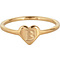 CHARMIN'S Charmins Ring Buchstabe in meinem Herzen Stahl Gold