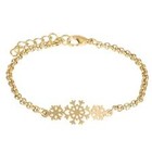 iXXXi JEWELRY IXXXI JEWELRY Armband SNOWFLAKE verguld Staal