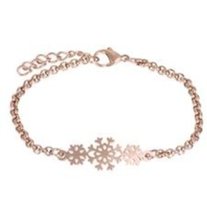 iXXXi JEWELRY IXXXI JEWELRY Armband SNOWFLAKE Roseverguld Staal