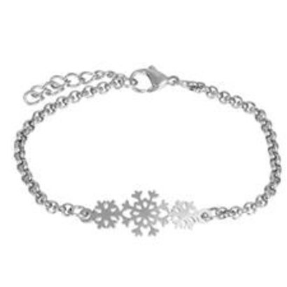 iXXXi JEWELRY IXXXI JEWELRY Bracelet SNOWFLAKE Silver colored Steel