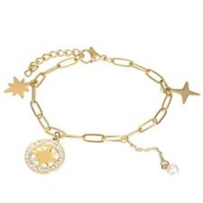 iXXXi JEWELRY IXXXI JEWELRY Armband SPARKLE vergoldeter Stahl