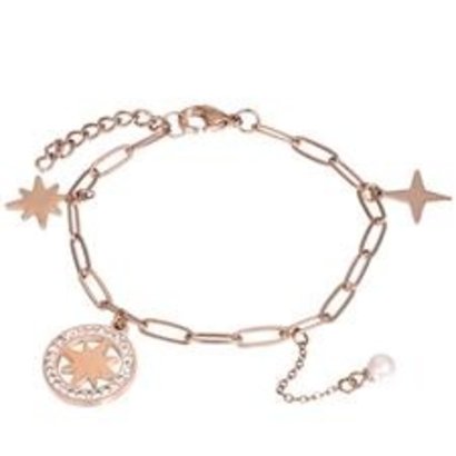 iXXXi JEWELRY IXXXI JEWELRY Armband SPARKLE Roseverguld Staal