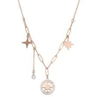 iXXXi JEWELRY IXXXI JEWELRY Ketting SPARKLE Rosegerguld Staal