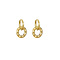 GO-DUTCH LABEL Go Dutch Label Earrings with Donut Gold colored