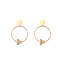GO-DUTCH LABEL Go Dutch Label Earrings with Bee Gold colored