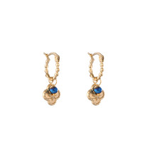 GO-DUTCH LABEL Go Dutch Label Earrings with Clover and pendant Gold colored