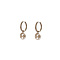 GO-DUTCH LABEL Go Dutch Label Earrings with Charm Globe Gold colored