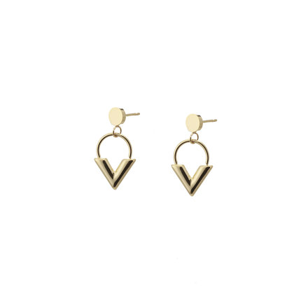 GO-DUTCH LABEL Go Dutch Label Earrings with plug Gold colored