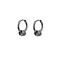 GO-DUTCH LABEL Go Dutch Label Earrings with Rings Silver colored