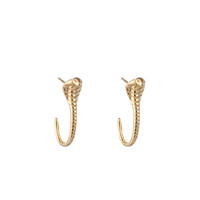 GO-DUTCH LABEL Go Dutch Label Ear Stud Snake Gold-coloured