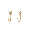 GO-DUTCH LABEL Go Dutch Label Ear Stud Snake Gold-coloured