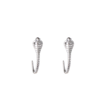 GO-DUTCH LABEL Go Dutch Label Ear Stud Snake Silver colored