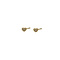 GO-DUTCH LABEL Go Dutch Label Ear Studs Heart with Zirconia stones Gold colored