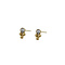 GO-DUTCH LABEL Go Dutch Label Ear Studs Bali Style with Zirconia Gold colored