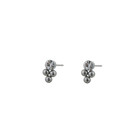 GO-DUTCH LABEL Go Dutch Label Ear Studs Bali Style with Zirconia Silver Colored