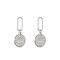 GO-DUTCH LABEL Go Dutch Label Ear Stud With Sparkle Charm Silver Colored