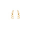 GO-DUTCH LABEL Go Dutch Label Ear Stud Hearts Gold colored