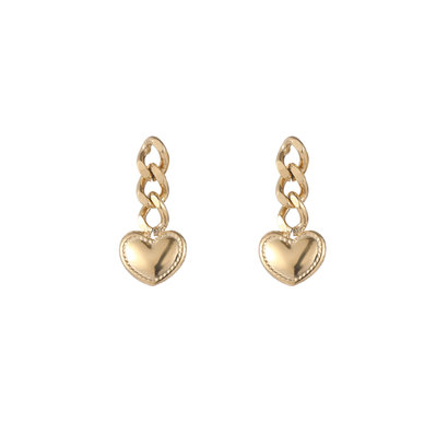 GO-DUTCH LABEL Go Dutch Label Ear Stud with Charm Gold colored