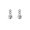 GO-DUTCH LABEL Go Dutch Label Ear Stud with Charm Silver colored