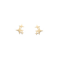 GO-DUTCH LABEL Go Dutch Label Ear Stud Stars Gold-coloured