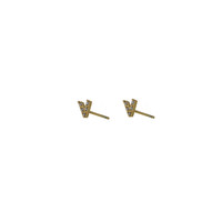 GO-DUTCH LABEL Go Dutch Label Ear Studs V Gold-coloured