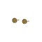 GO-DUTCH LABEL Go Dutch Label Ear Studs Round Flat Gold Colored