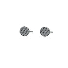 GO-DUTCH LABEL Go Dutch Label Ear Studs Round Flat Silver Colored