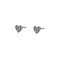 GO-DUTCH LABEL Go Dutch Label Ear Studs Heart Flat Silver Colored