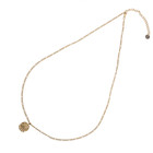 GO-DUTCH LABEL Go Dutch Label Necklace with pendant Sun Gold colored