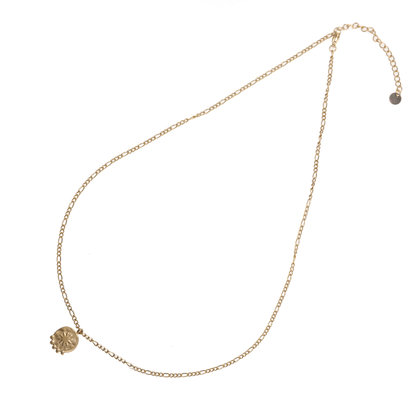 GO-DUTCH LABEL Go Dutch Label Ketting met hangertje Sun Goudkleurig