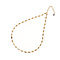 GO-DUTCH LABEL Go Dutch Label Necklace with Clovers Gold colored