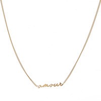 GO-DUTCH LABEL Go Dutch Label Ketting Amour Goudkleurig