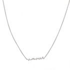 GO-DUTCH LABEL Go Dutch Label Necklace Amour Silver colored