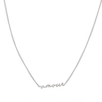 GO-DUTCH LABEL Go Dutch Label Ketting Amour Zilverkleurig