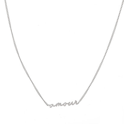 GO-DUTCH LABEL Go Dutch Label Necklace Amour Silver colored