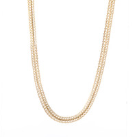 GO-DUTCH LABEL Go Dutch Label Necklace Flat Gold Colored