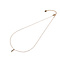 GO-DUTCH LABEL Go Dutch Label Necklace Moon zirconia Gold colored