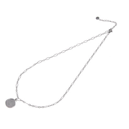 GO-DUTCH LABEL Go Dutch Label Necklace with pendant Bijtje Silver colored