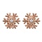 iXXXi JEWELRY iXXXi Jewelry Oorstekers Snowflake Rosegoudkleurig