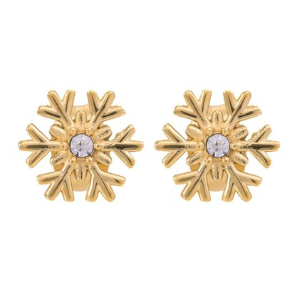 iXXXi JEWELRY iXXXi Jewelry Ear Studs Snowflake Gold-coloured