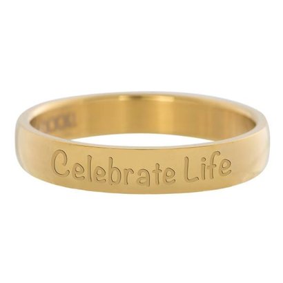 IXXXI JEWELRY RINGEN iXXXi Vulring 0.4 cm Celebrate Life Goudkleurig Edelstaal