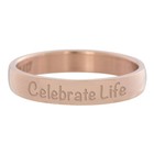 IXXXI JEWELRY RINGEN iXXXi Vulring 0.4 cm Celebrate Life Rosekleurig