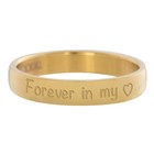 IXXXI JEWELRY RINGEN iXXXi Vulring 0.4 cm Forever in my Heart Goudkleurig