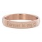 IXXXI JEWELRY RINGEN iXXXi Washer 0.4 cm Forever in my Heart Rose-colored stainless steel