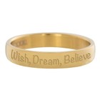 IXXXI JEWELRY RINGEN iXXXi Vulring 0.4 cm Wish, Dream, Believe goudkleurig