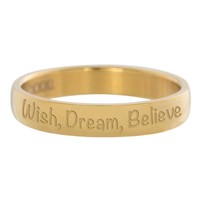 IXXXI JEWELRY RINGEN iXXXi Vulring 0.4 cm Wish, Dream, Believe goudkleurig