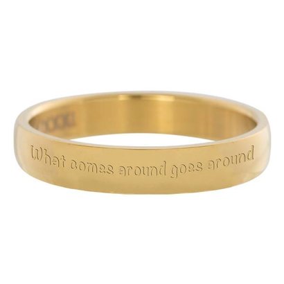 IXXXI JEWELRY RINGEN iXXXi Washer 0.4 cm What comes around goes around gold-colored stainless steel