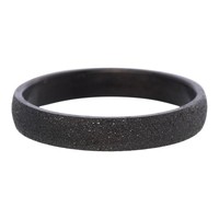 IXXXI JEWELRY RINGEN iXXXi Jewelry Vulring 0.4 cm Staal Sandblased Black