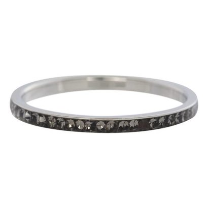 IXXXI JEWELRY RINGEN iXXXi Vulring 0.2 cm Smal Zirkonia Black Silver